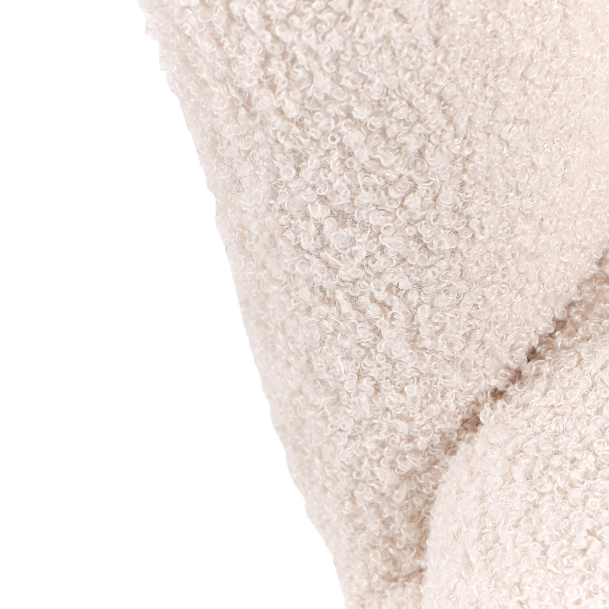 KINDERSESSEL Bouclé Hellbeige Halby - Beige, Textil (60/54/54cm) - Beliani