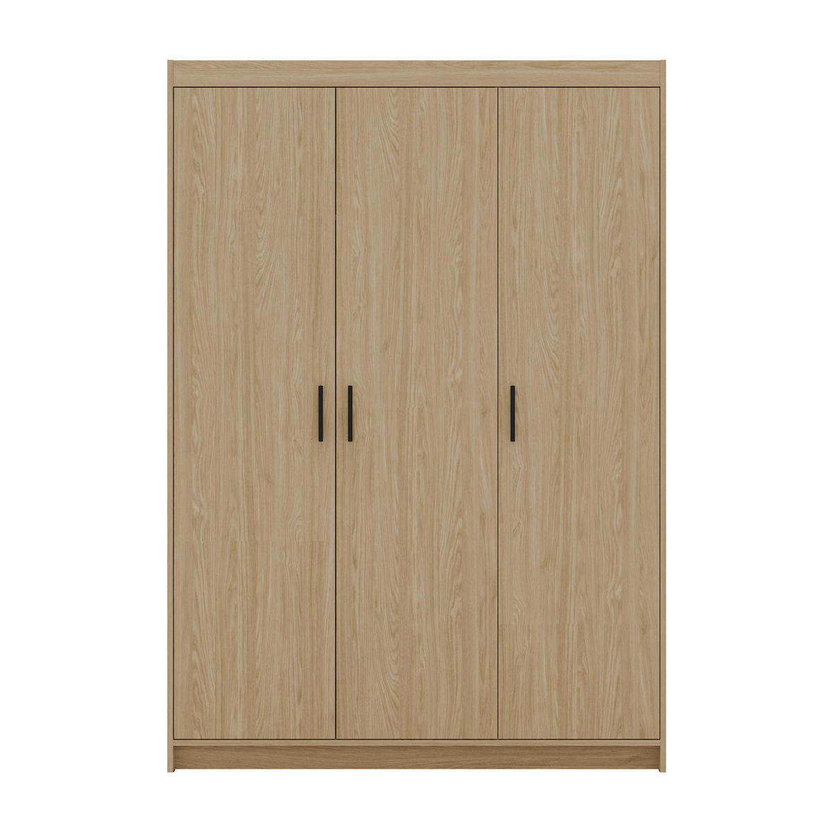 KLEIDERSCHRANK Storicos Geölte Eiche 133/190,5/53 cm - Modern 3-türig - Eichefarben, Holzwerkstoff/Kunststoff (133/190.5/53cm) - AX Living