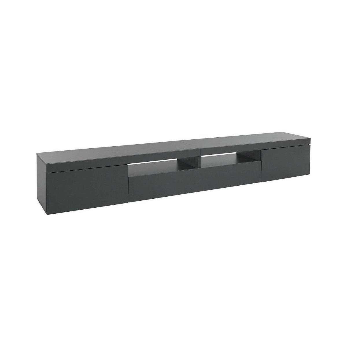 FERNSEHSCHRANK Anthrazit 40/240/35 cm - Schwarz, Holzwerkstoff (240/35/40cm) - DMORA