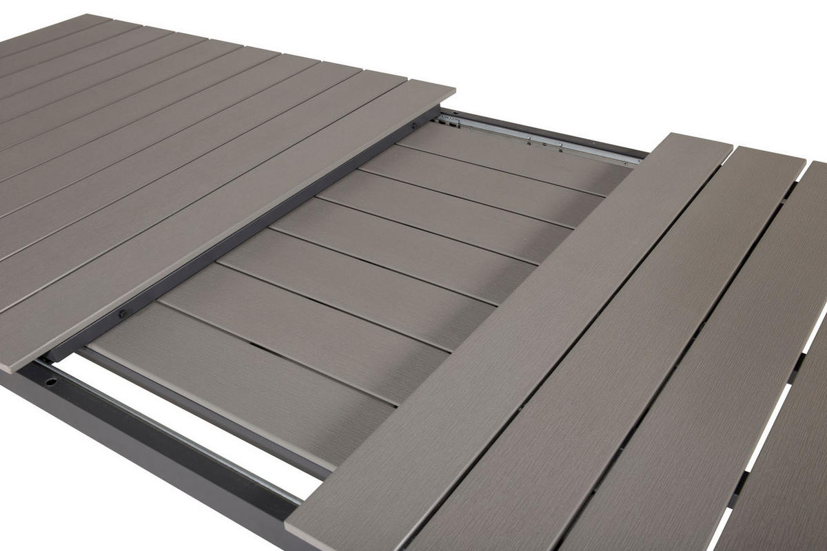 GARTENTISCH Schwarz - Schwarz, Holzwerkstoff (310/100/75cm) - ebuy24