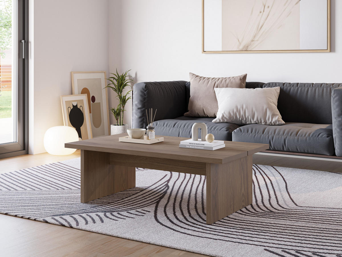 ESSTISCH Loana Braun 120/70/40 cm - Braun, Holz (120/70/40cm)