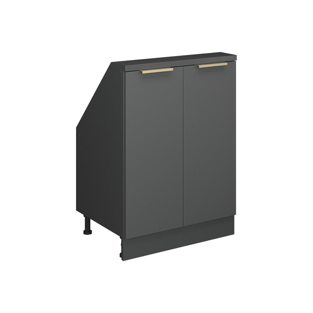 ŠIKMÁ SKŘÍŇ Rion Antracitově zlatý - antracitová, kompozitní dřevo (60/81.6/46cm) - Vicco