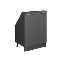 ŠIKMÁ SKŘÍŇ Rion Antracitově zlatý - antracitová, kompozitní dřevo (60/81.6/46cm) - Vicco