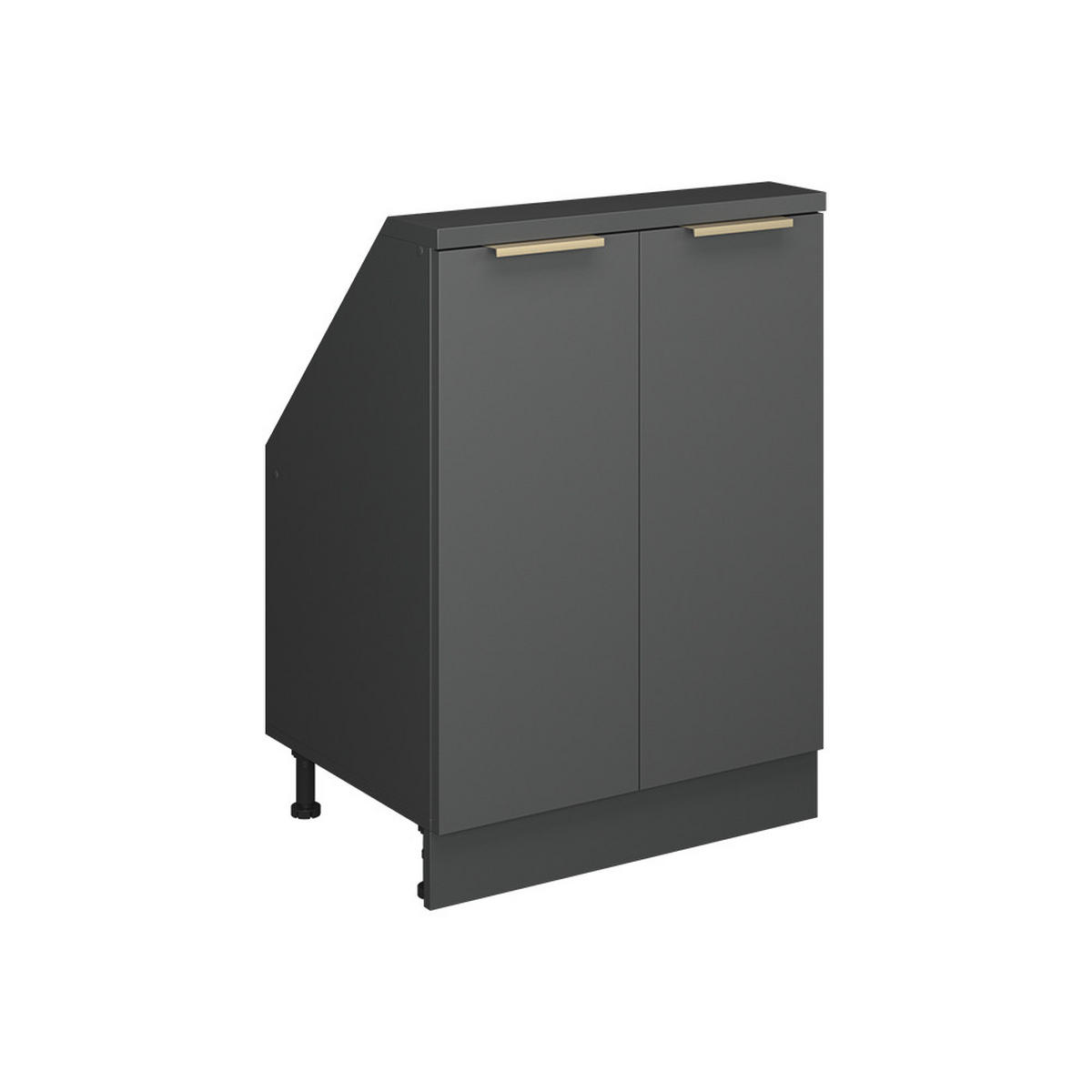 ŠIKMÁ SKŘÍŇ Rion Antracitově zlatý - antracitová, kompozitní dřevo (60/81.6/46cm) - Vicco