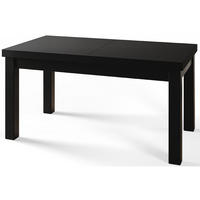 ESSZIMMERTISCH CLASSIC, ausziehbarer Tisch 170-250X90X78 cm, Farbe: Schwarz, mit Holzbeinen in Farbe Schwarz - Schwarz, Holzwerkstoff (170/90/78cm) - Alpi-Möbel