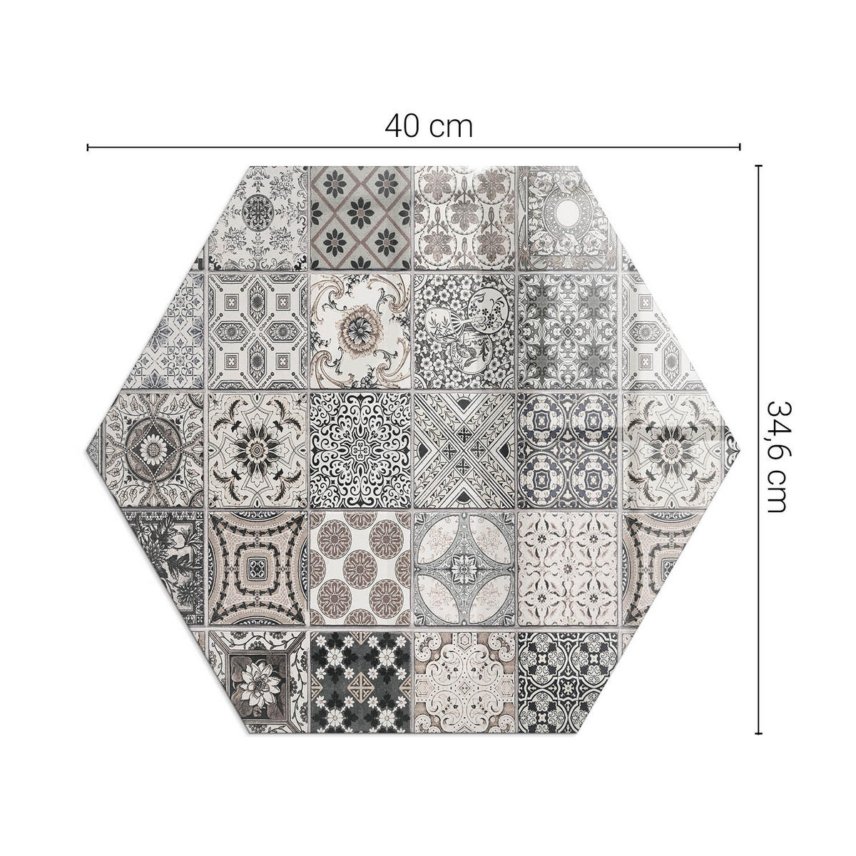 GLASPLATTE für Kamin h40 cm Schwarz - Schwarz, Glas (40/40/0.4cm) - ArtPrintCave