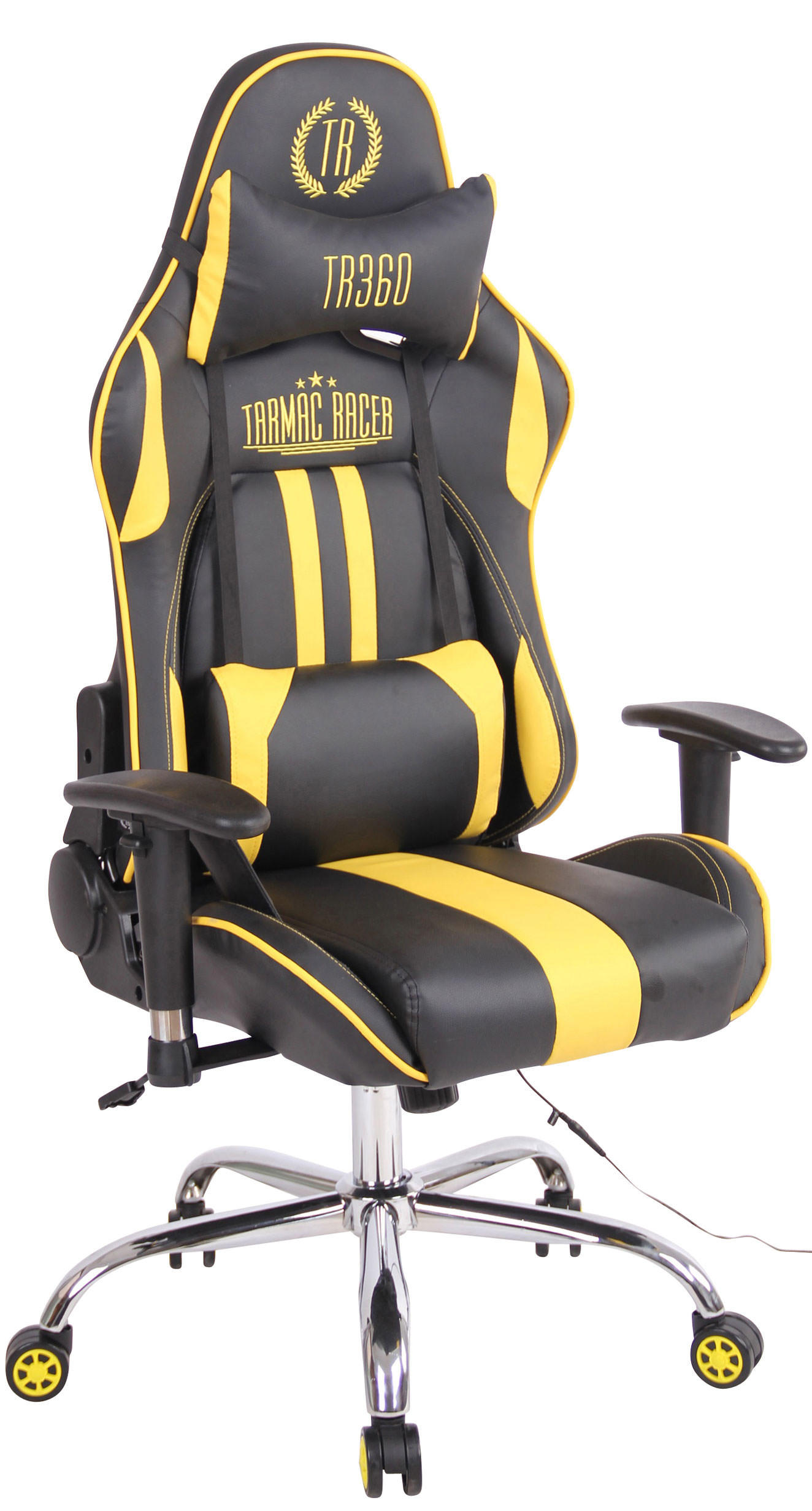 CLP Gamingstuhl Gelb, Schwarz 67x128x51 cm
