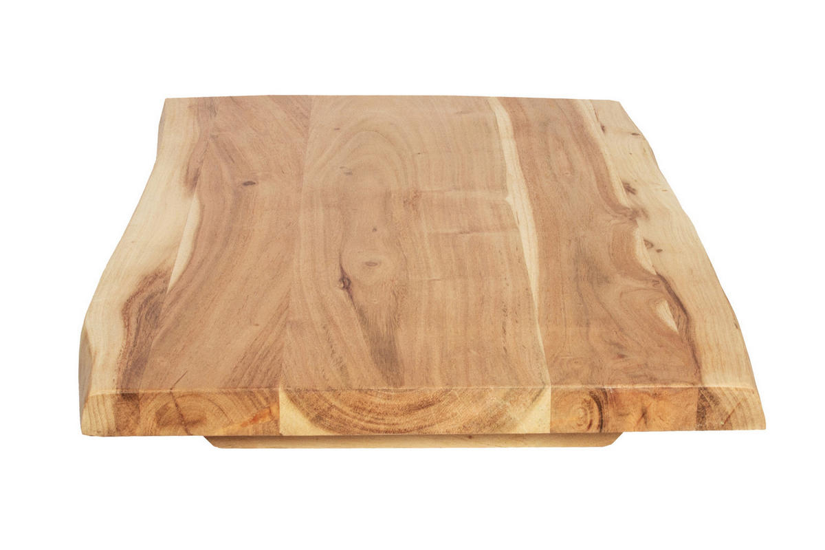 TISCHPLATTE CURTIS - Beige/Naturfarben, Akazienholz/Holz (40/60/3cm) - SAM