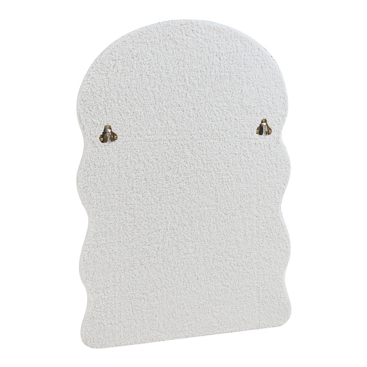 NÁSTĚNNÉ ZRCADLO Brummen - bílá, kompozitní dřevo/textil (60/80/3cm) - [en.casa]