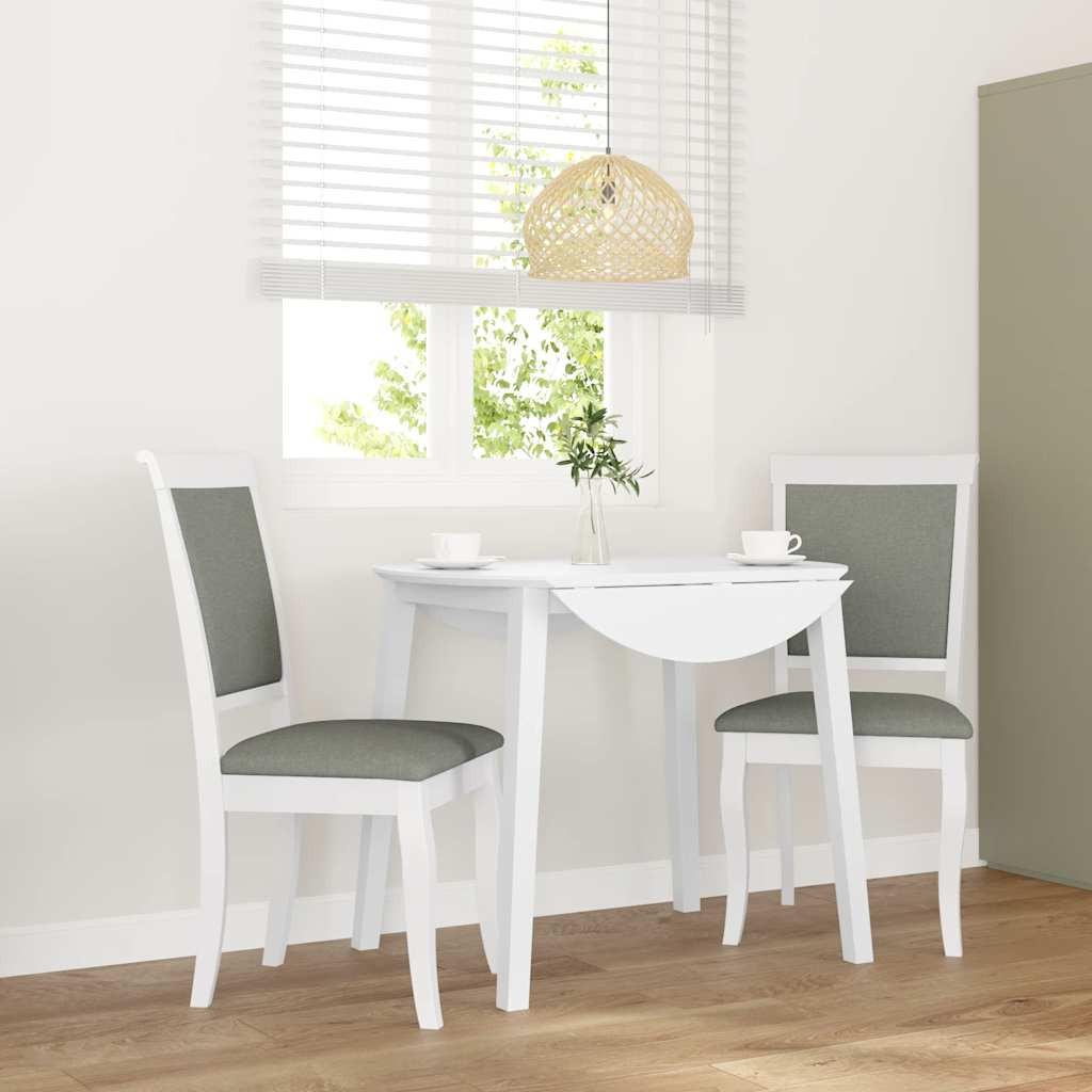 STUHL-SET 2 Stk Hornhain 50/95.5/55 cm - Weiß, Holz (50/95.5/55cm) - ZMH