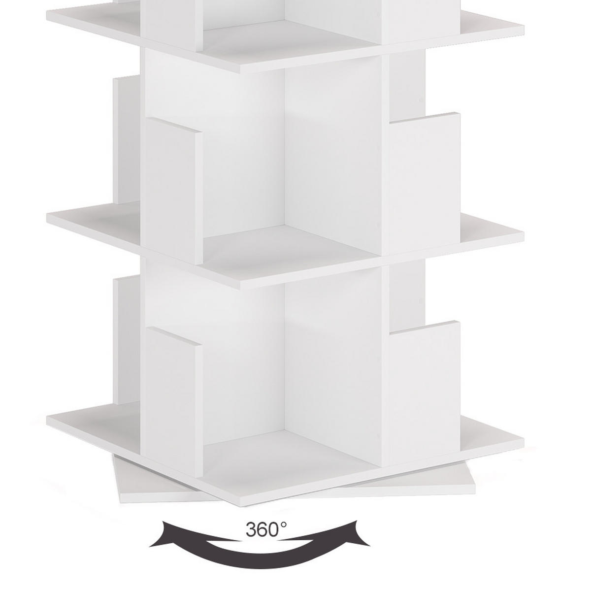 BÜCHERREGAL Alfa Weiß 59.7 x 111.4 cm - Weiß, Holzwerkstoff (59.7/111.4/59.7cm) - Vicco