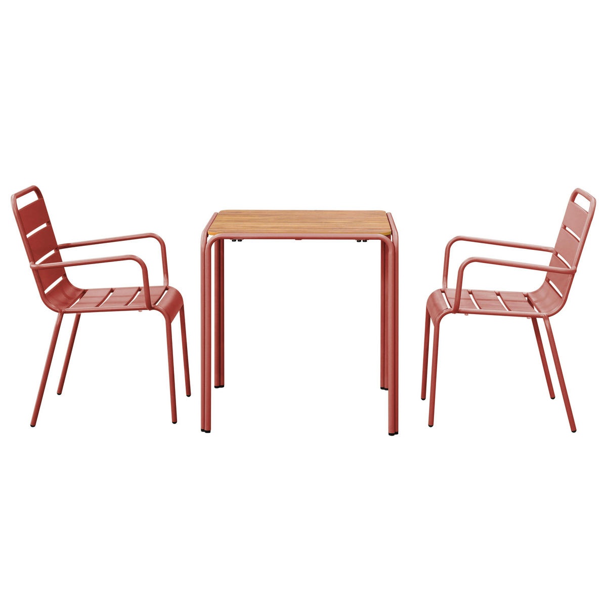 GARTENSET 3-tlg., Lehm - Pink, Metall - Oviala