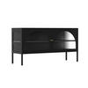 TV-SCHRANK 115 cm, Schwarz - Schwarz, Metall (35/60/115cm) - Oviala