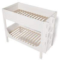 ETAGENBETT 90/200 cm Weiß mit Flexibel, Aus 1 Bett werden 2 Einzelbetten - Weiß, Holz (90/200cm) - Oxeza