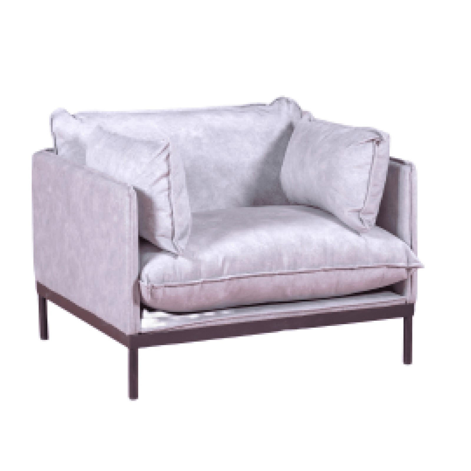 1-SITZER-SOFA Textil Grau - Grau, Textil (88/60/80cm) - Nest Dream