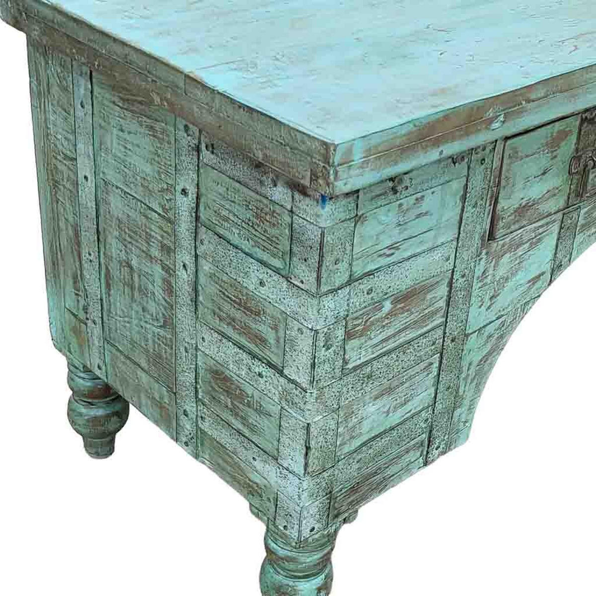 TV-LOWBOARD aus Holz, 175x45x57cm - Grün, Holz (175/57/45cm) - Wanderlust