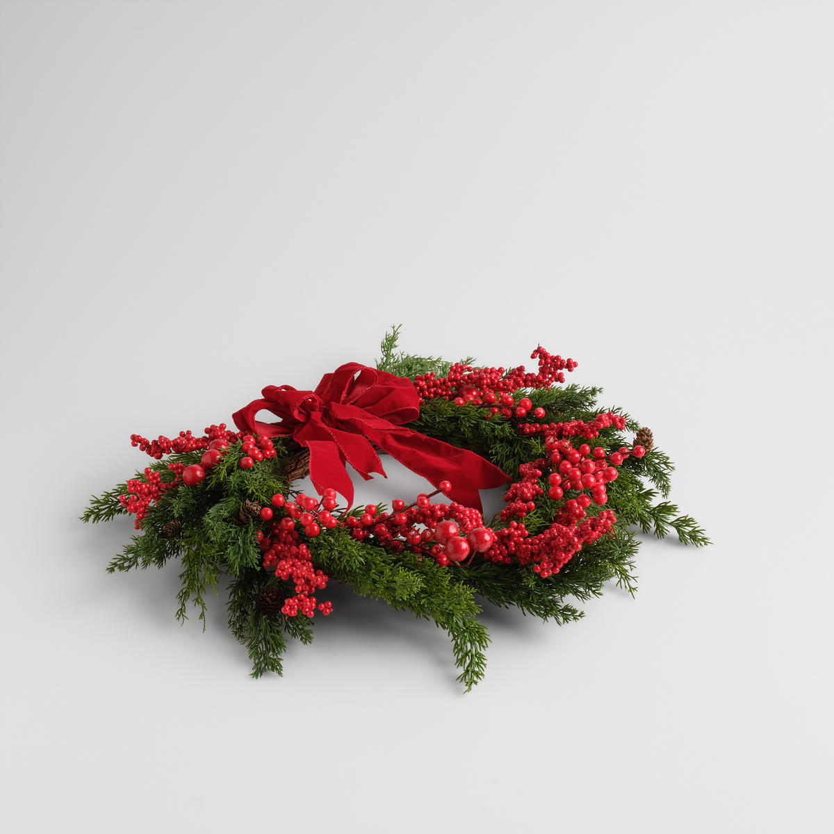 WEIHNACHTSKRANZ Inge, Ø60cm - Rot, Kunststoff (60/18/60cm) - home&you
