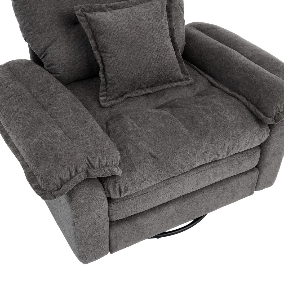 SESSEL DE-35187 360° drehbar Grau - Grau, Metall (84/96/116cm) - ComfortXL