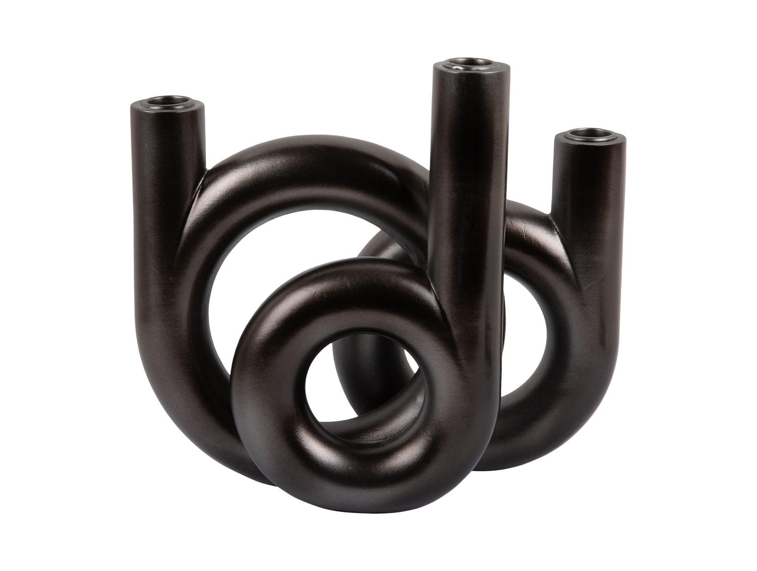 KERZENSTANDER Rings 18/12/20 cm - Grau, Kunststoff (12/20/18cm) - Present Time