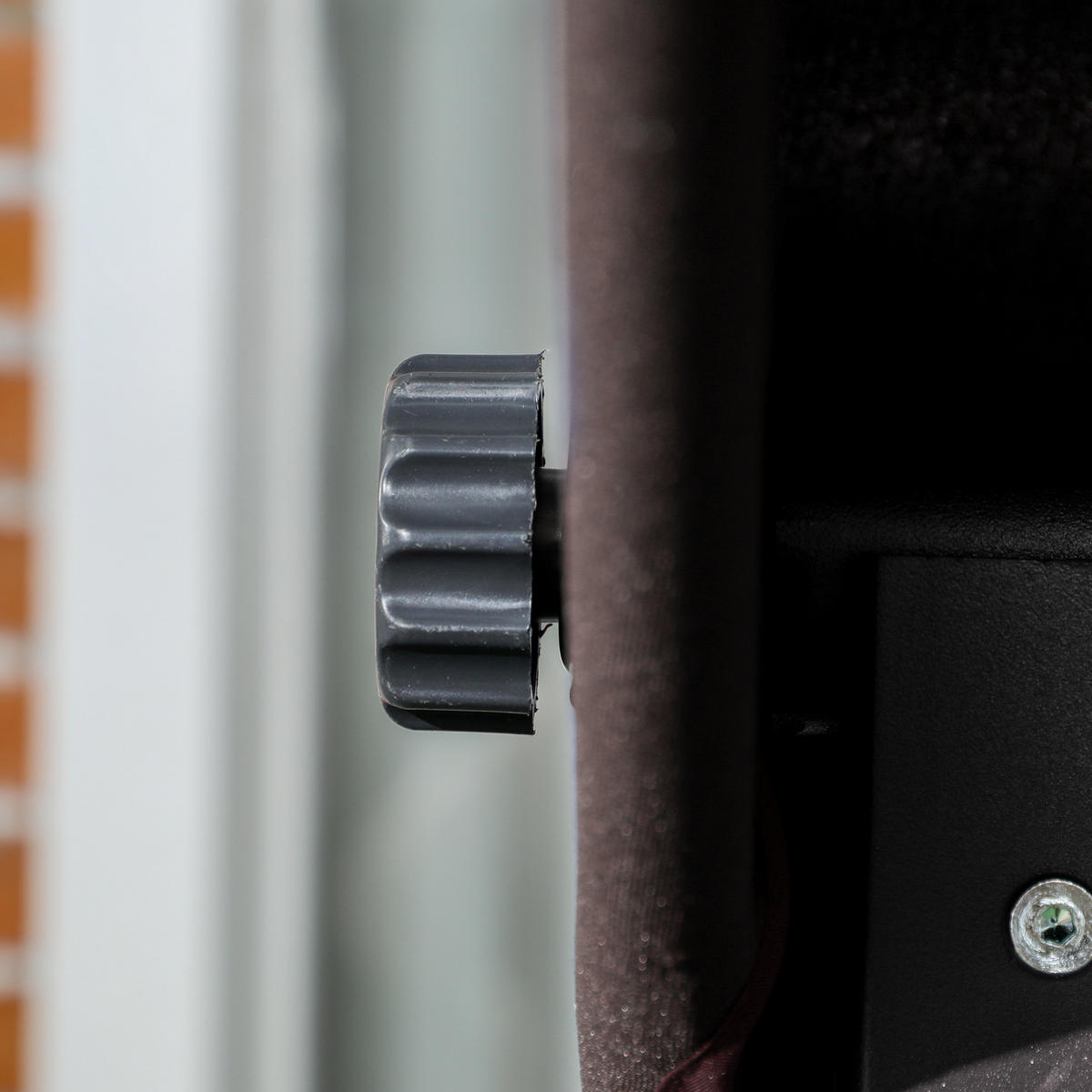 HOLLYWOODSCHAUKEL aus Eisen 118x198x168cm in Braun mit Sonnendach & Kissen - Braun, Metall (118/168/198cm) - Modfu