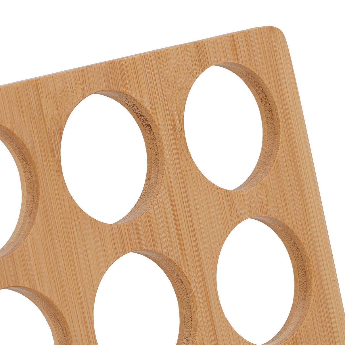 KAPSELHALTER - Hellbraun, Holz (22/24.5/13cm) - Relaxdays