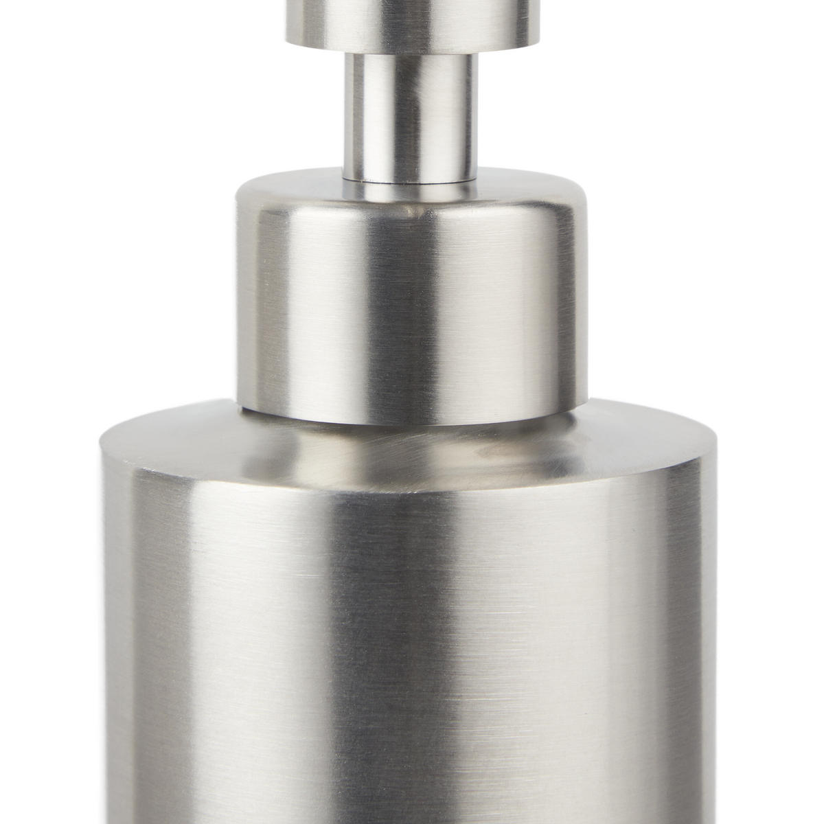 SEIFENSPENDER - Silberfarben, Kunststoff/Metall (5.5/21/7cm) - Relaxdays