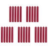 STABKERZE (25er Set) Rainbow - Bordeaux, Paraffin (2.2/18/2.2cm) - BUTLERS
