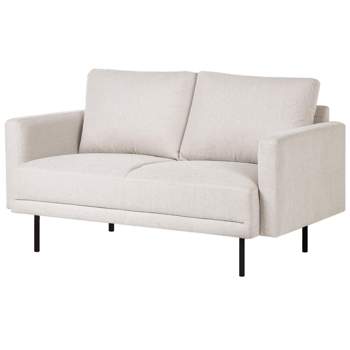POHOVKA 2-místná Látka Světle béžová Breda - béžová, textil (150/85/85cm) - Beliani