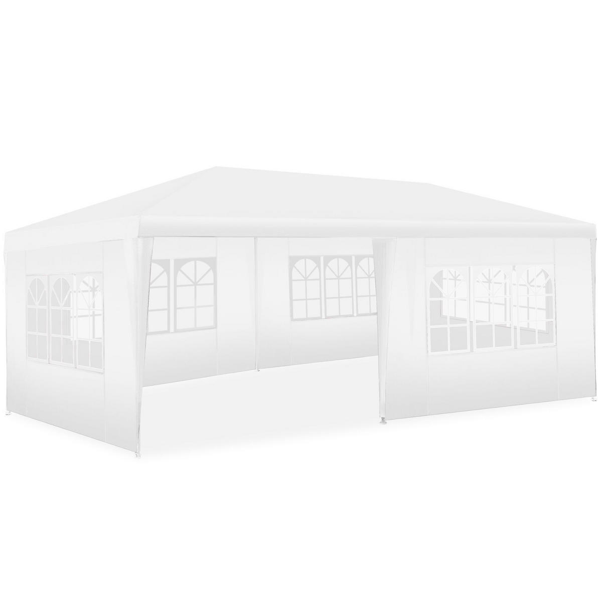 PAVILLON Novara, wasserdicht, weiß - Weiß, Kunststoff (300/250/600cm) - tectake