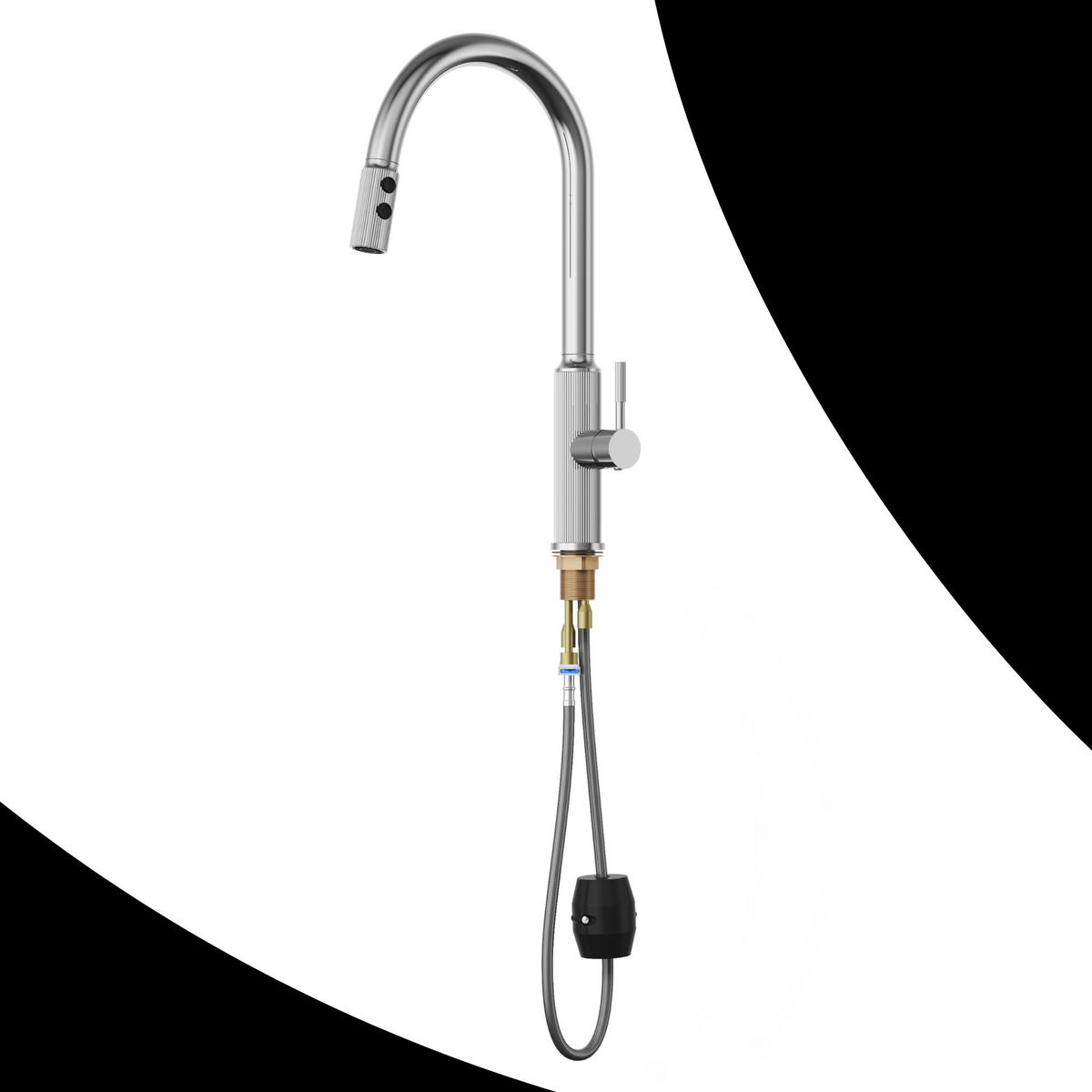 KÜCHENARMATUR Luna Chrom - Chromfarben, Metall (25/43/25cm) - Granitan