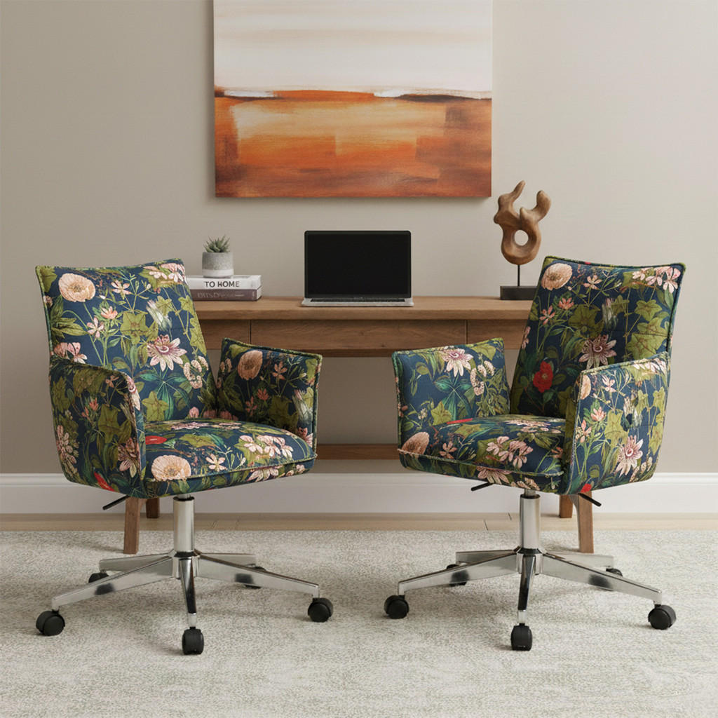Thumbnail - Dubi Möbel Bürostuhl, Mehrfarbig, Textil, 60x85x63 cm, Arbeitszimmer, Bürostühle, Drehstühle