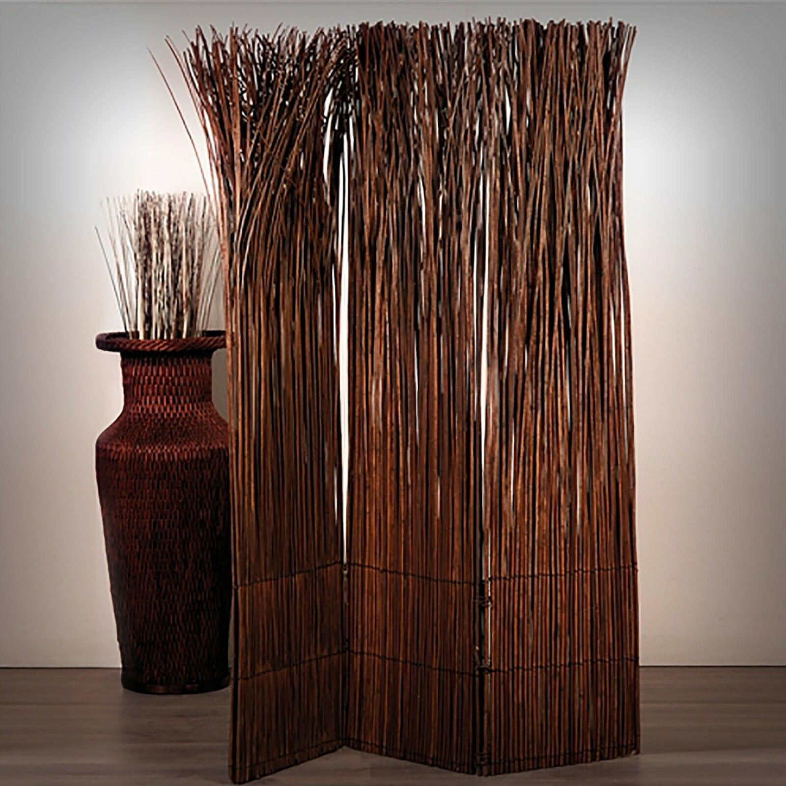 RAUMTEILER Nature Weidenholz braun - Braun, Naturmaterialien (120/160/3cm) - DESIGN DELIGHTS
