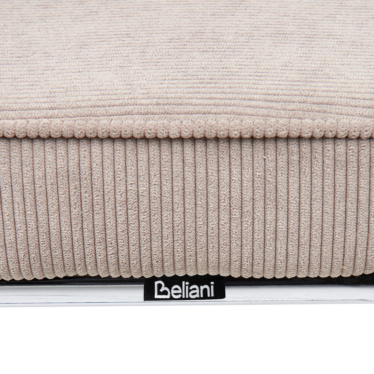 ESSZIMMERSTUHL 2er-Set Taupe Irwin - Taupe/Silberfarben, Textil (50/85/53cm) - Beliani