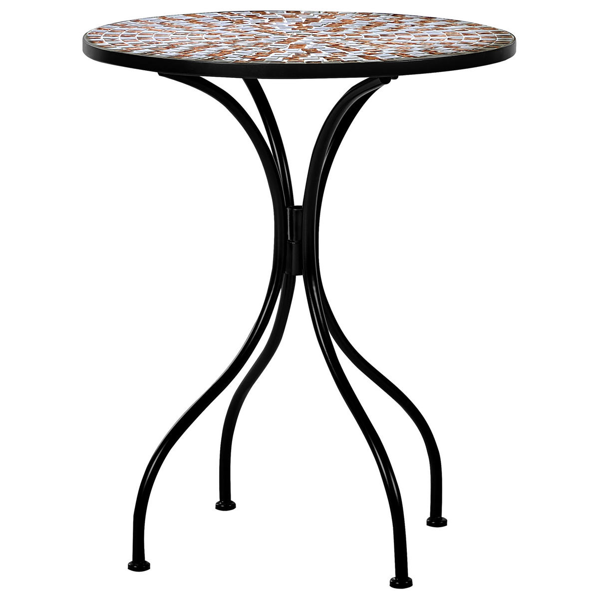 BISTRO-SET 2er Schwarz Carpino - Goldfarben/Schwarz, Metall - Beliani