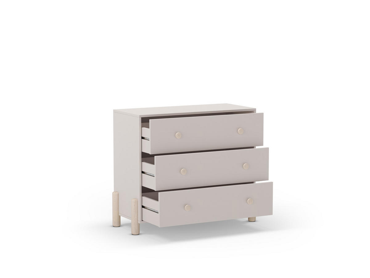 SCHRANK Enola Beige 90/40/80 cm - Beige, Holz (40/80/90cm) - Calicosy