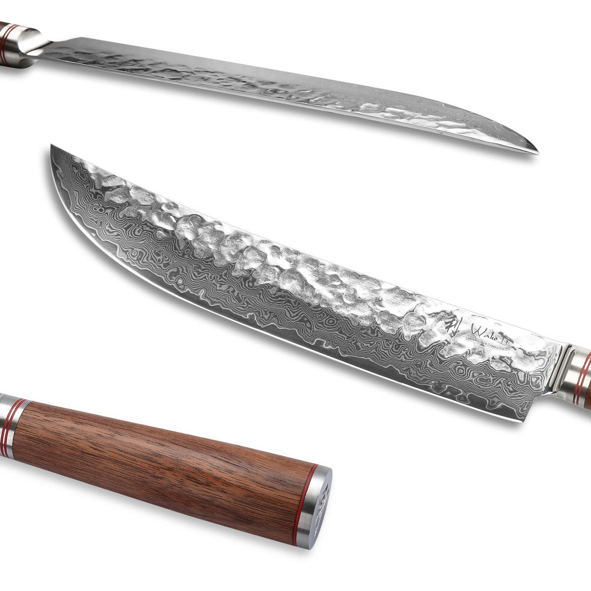 TRANCHIER- UND FLEISCHMESSER 25 cm - Nussbaumfarben, Holz/Metall (39cm) - Wakoli