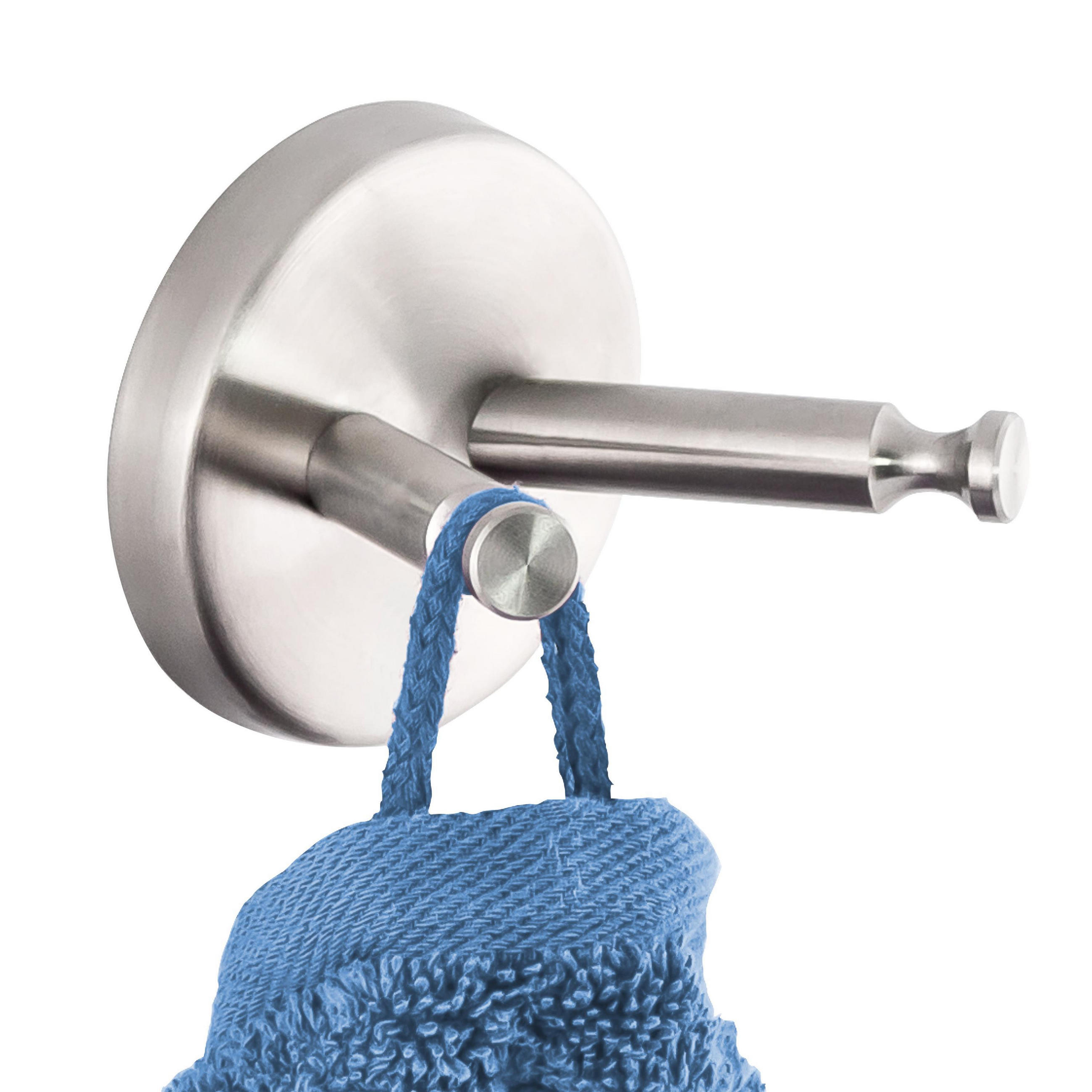 HANDTUCHHAKEN PIAZZA, Edelstahl, matt - Edelstahlfarben, Metall (5.8/5.5/5.8cm) - bremermann