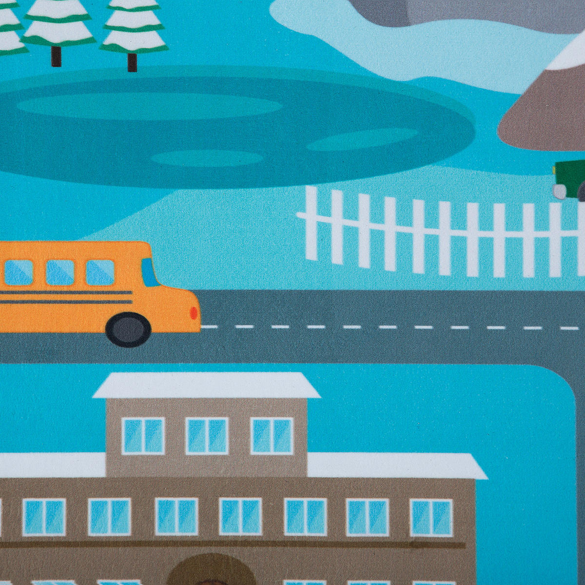 KINDERTEPPICH Kigi 150/80 cm - Blau, Kunststoff (80/150cm) - Beliani