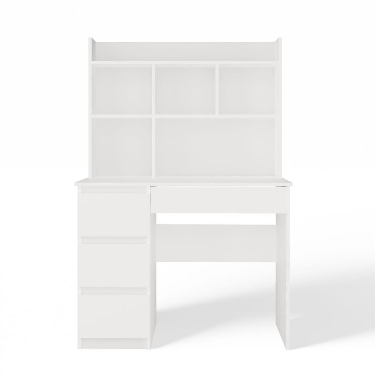 SCHREIBTISCH Weiß 98/146/52 - Weiß, Holzwerkstoff (52/98/146cm) - RAUMHIRSCH FURNITURE