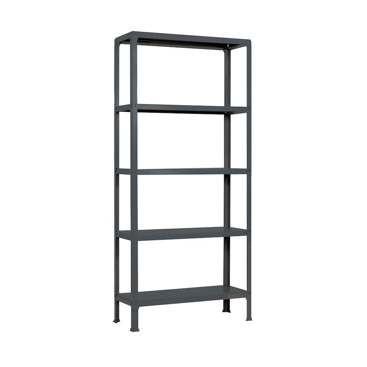 WOHNREGAL LIVING KOALA METAL mit 5 Fachböden | HxBxT 180x100x30cm | Fachlast 150kg | Anthrazit/Anthrazit - Anthrazit, Metall (100/180/30cm) - PROREGAL