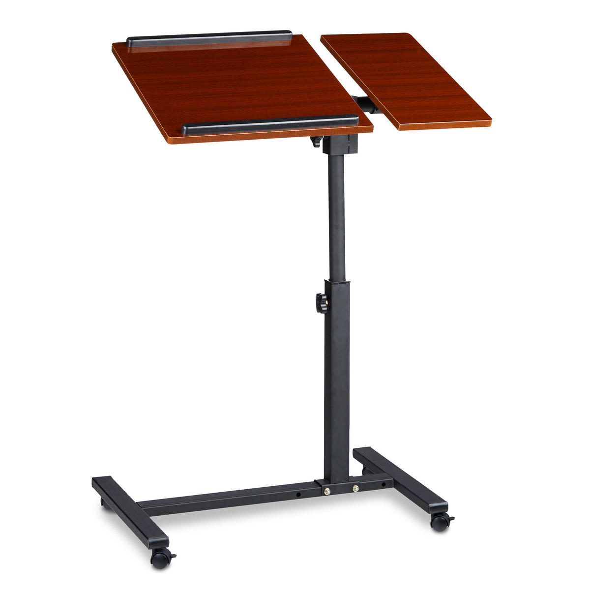 LAPTOPTISCH Rot höhenverstellbar 60x40 cm - Multicolor, Holzwerkstoff/Metall (40/60/95cm) - Relaxdays