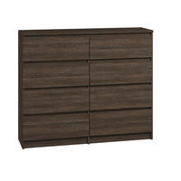 KOMMODE bella8 120 wenge - Wengefarben, Holzwerkstoff (119/98/35cm) - roe furniture