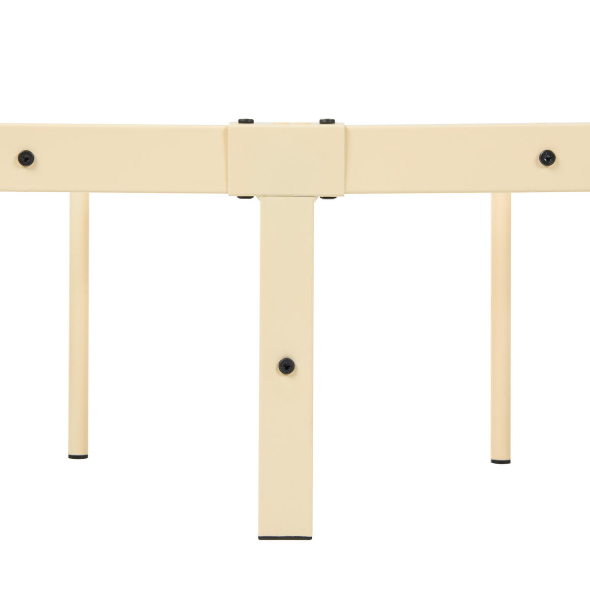 HIMMELBETT Metall 90/200 cm Beige Artonne - Beige, Metall (90/200cm) - Beliani