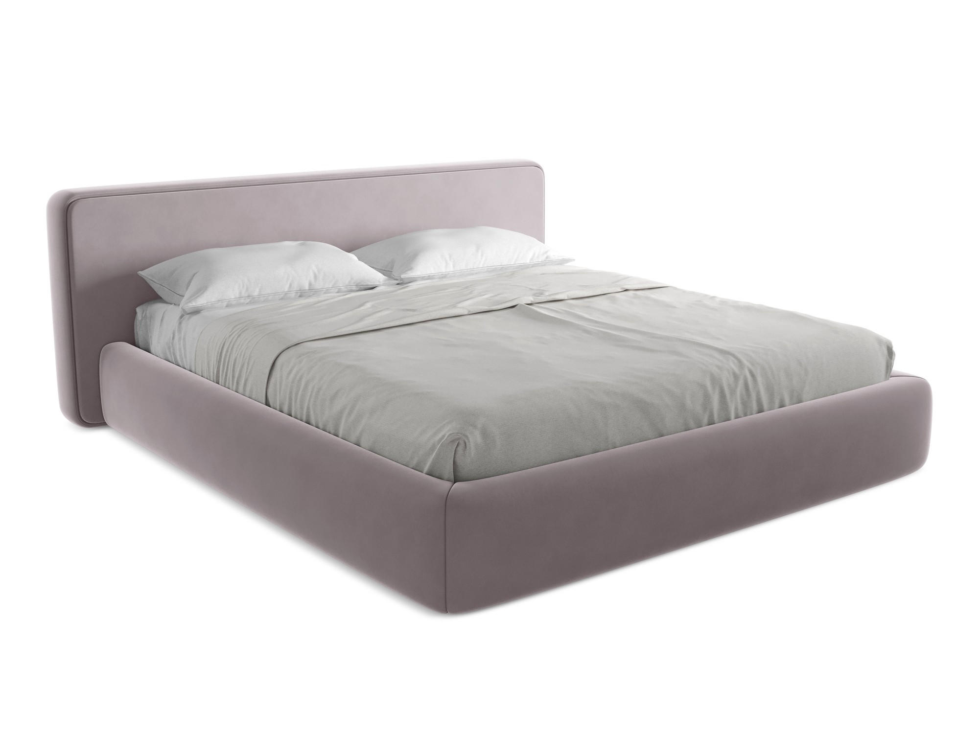 POLSTERBETT mit Bettkasten und Lattenrost 220x225 Violett - Lila/Flieder, Kunststoff/Textil (180/200cm) - Makamii