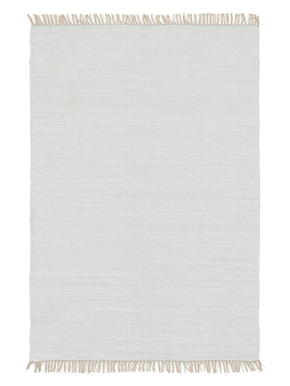 TEPPICH aus recyceltem Material Tom Weiß 160x230 cm - Weiß, Textil (160/230cm) - benuta Pop