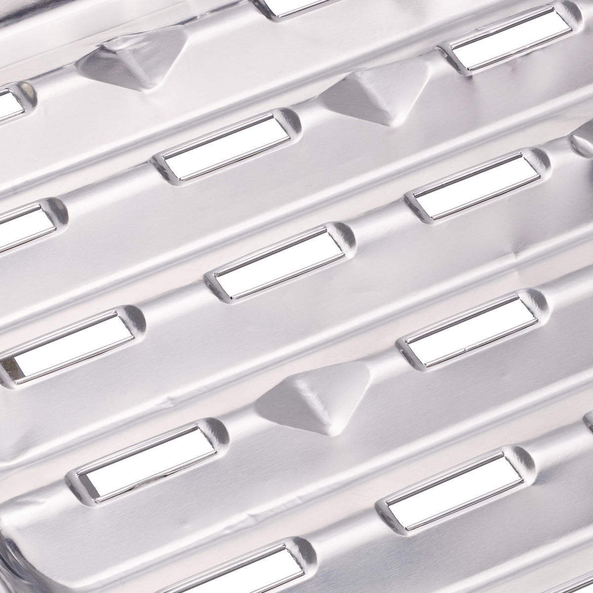 100XGRILLSCHALE - Silberfarben, Metall (22/34/3cm) - Relaxdays