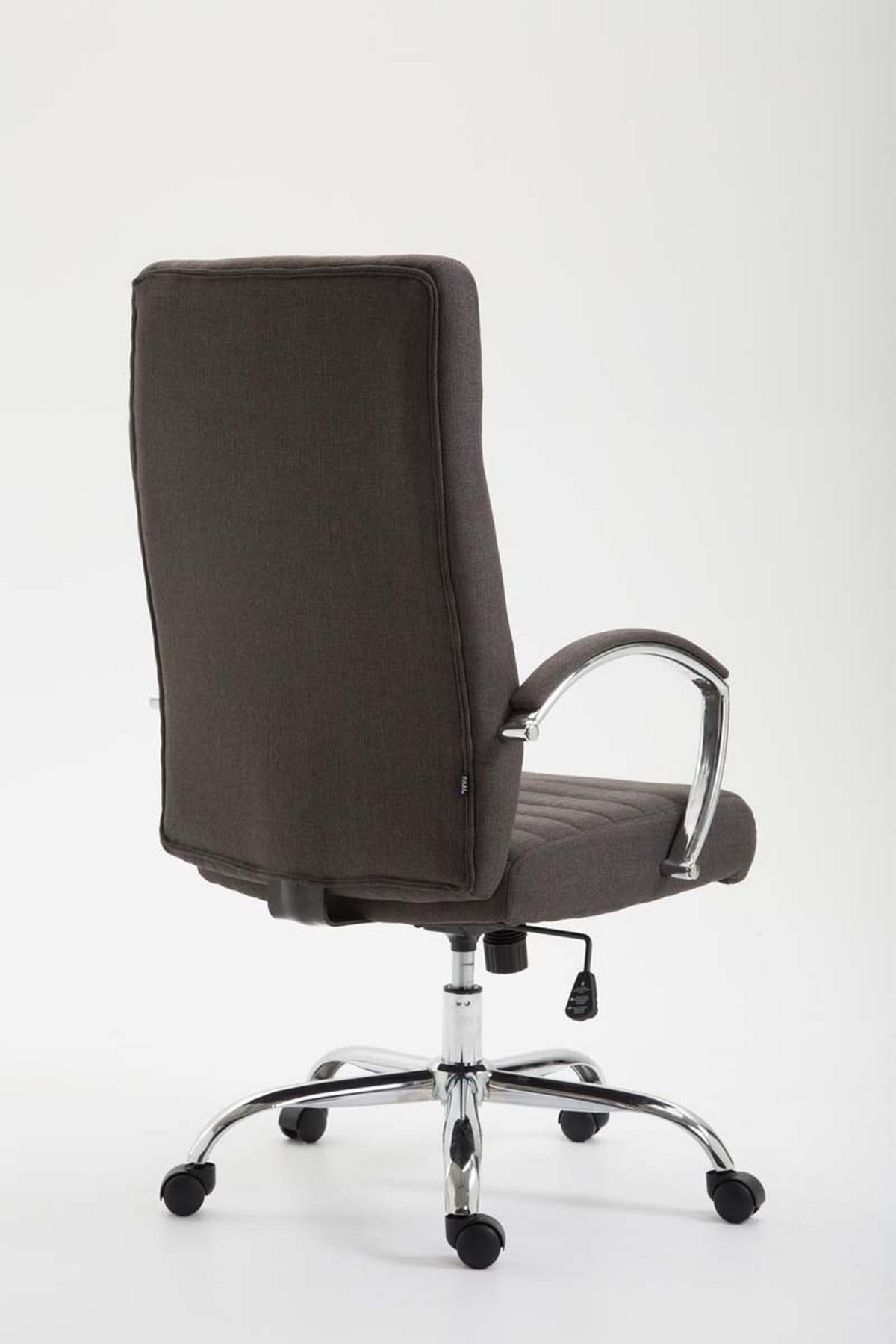 BÜROSTUHL Vallon, Stoff Dunkelgrau - Dunkelgrau, Textil/Metall (60/118/68cm) - TPFLiving