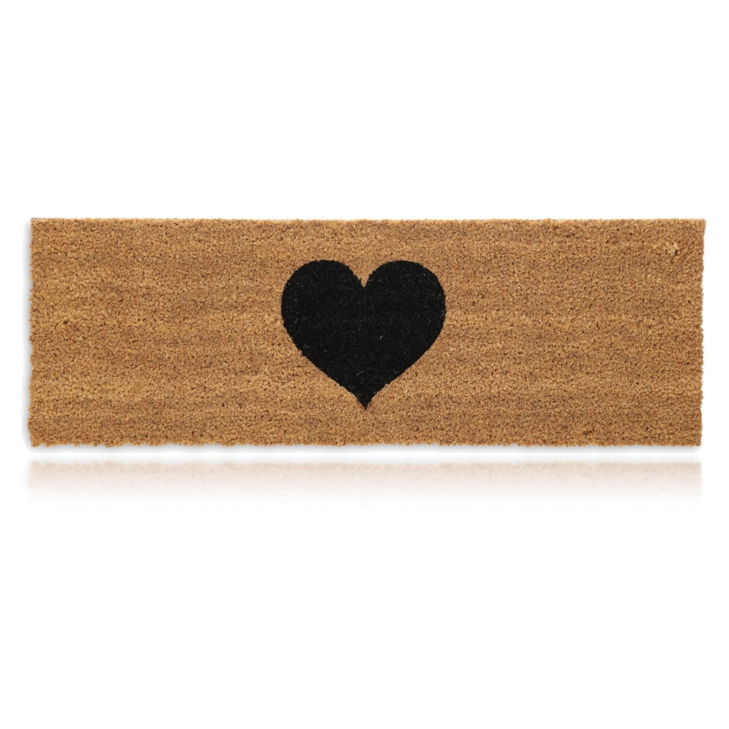 Relaxdays Fussmatte Hellbraun 75x25 cm