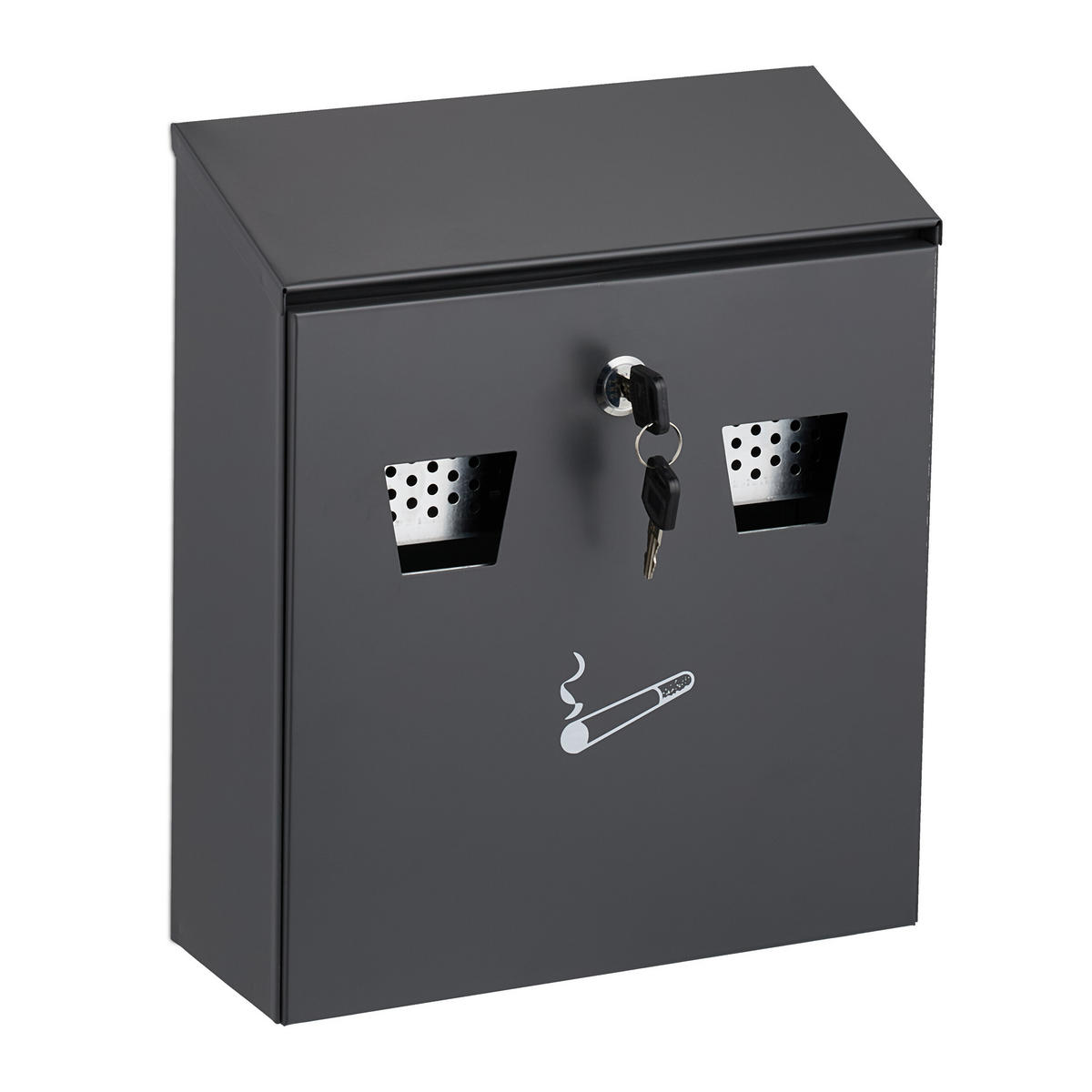 WANDASCHENBECHER - Anthrazit, Metall (25cm) - Relaxdays