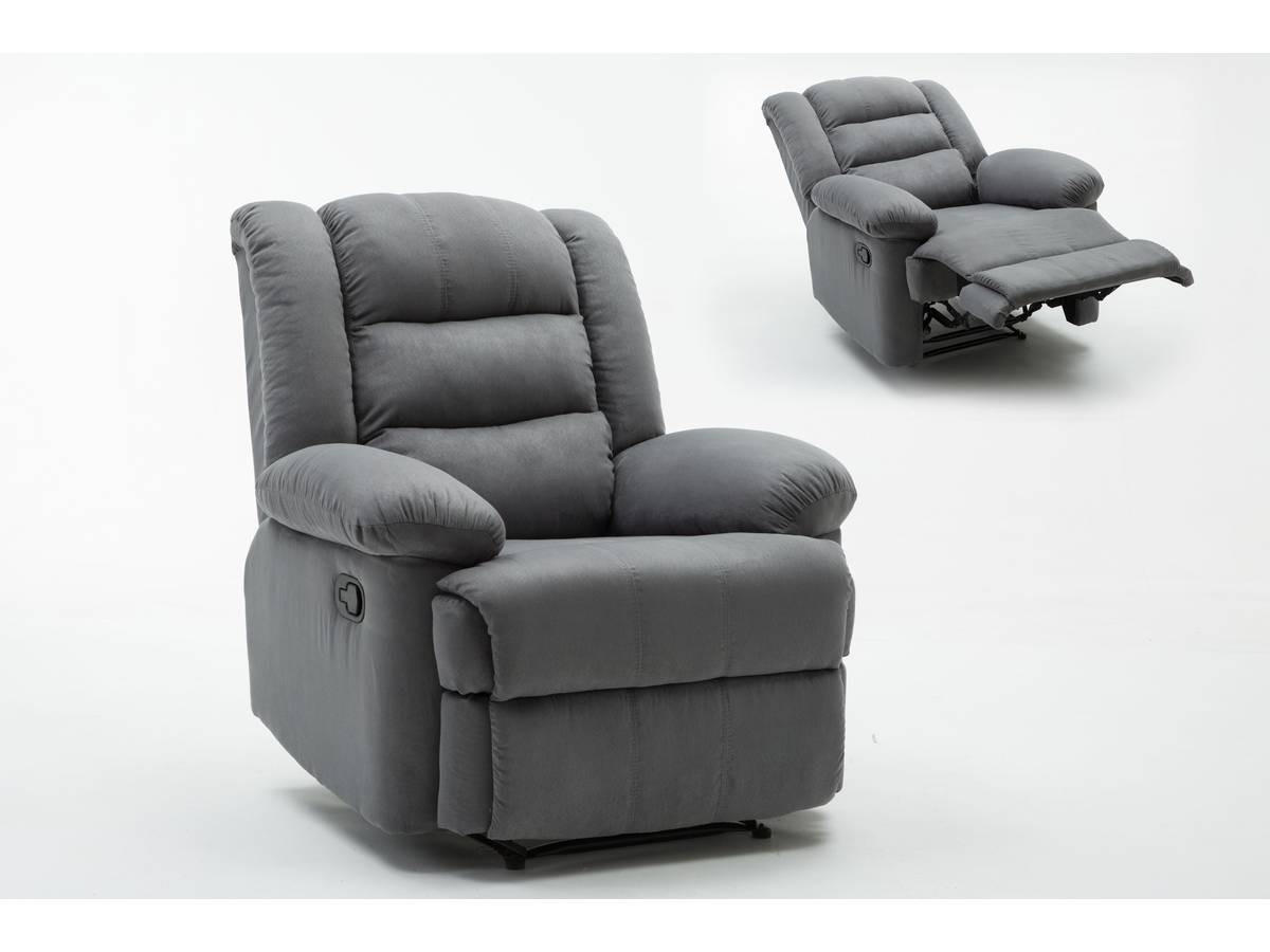 RELAXSESSEL Buckingham Hellgrau - Hellgrau, Textil (85/100/93cm) - Habitat Garten